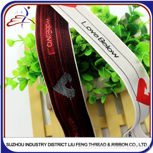 Top quality woven &knitted Nylon and polyester jacquard elastic band &webbing as any logo design